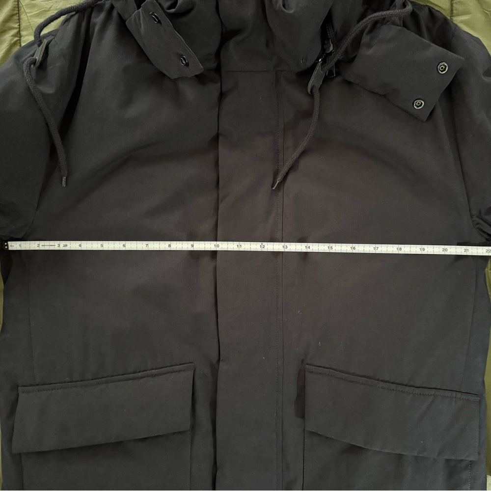 VINCE Mens Black Full Zip Hooded Down Parka Jacket Coat Size M - Picture 7 of 12
